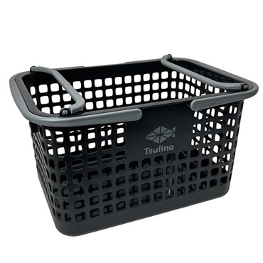 オリジナルスタッキングバスケット【重ね置きですっきり収納】(アンゴラブラック)